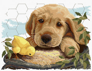 feed bag buddies - country threads cross stitch chart booklet