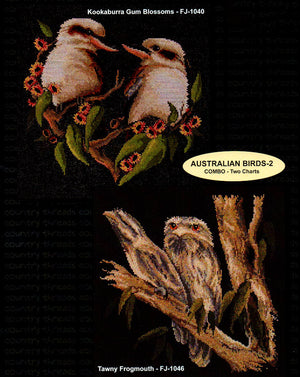 australian birds 2 - a country threads cross stitch booklet