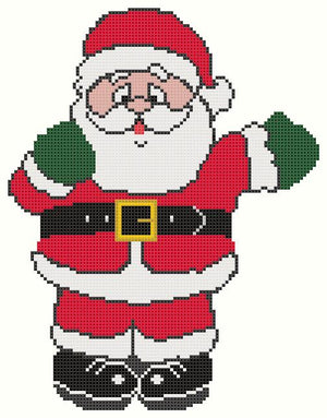 father christmas free downloadable cross stitch design