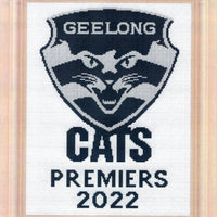 Geelong Cats - Premiers 2022 Cross Stitch Design