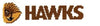hawthorn hawks afl logo cross stitch design for a bookmark
