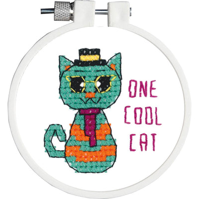 one cool cat -  childrens learn to stitch kit from janlynn