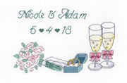 wedding day announcement - a cross stitch kit from janlynn
