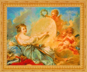 allegory of painting - a kustom krafts counted cross stitch chart