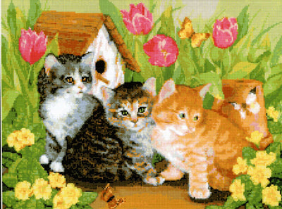 kitties - a kustom kraft cross stitch chart