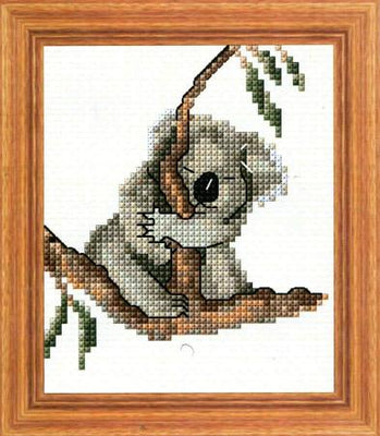 hang on koala cross stitch design