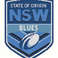nsw state of origin nrl logo cross stitch design