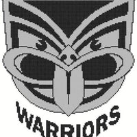 new zealand warriors nrl logo cross stitch design