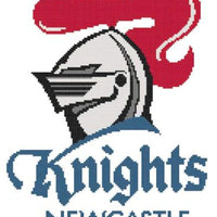 newcastle knights nrl logo cross stitch design