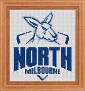 north melbourne afl logo 2020 cross stitch design