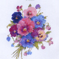 pansies downloadable cross stitch chart