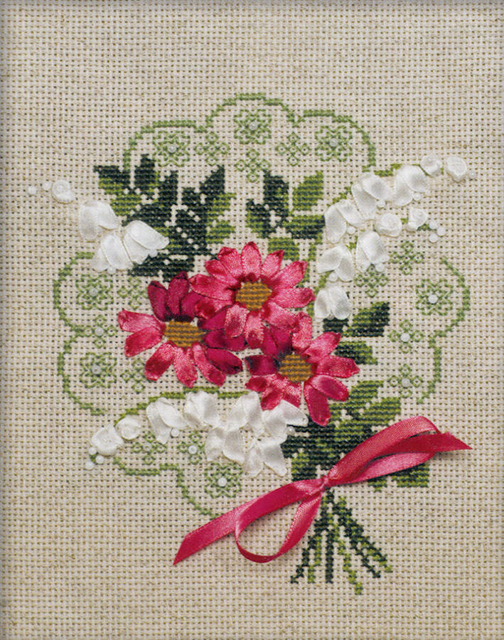 bouquet of love- a riolis cross stitch kit
