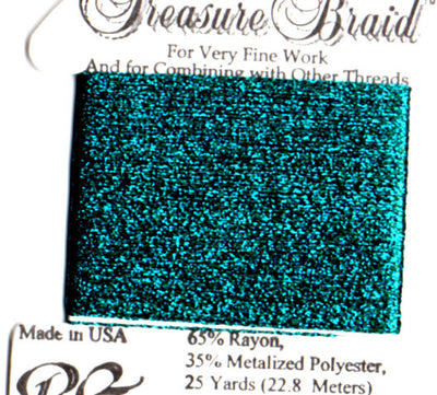 pb22 rainbow petite treasure braid - dark turquoise