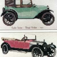 cars - austin seven and angus sanderson - a ross originals cross stitch chart