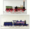 locomotives - der adler and claud hamilton - a ross originals cross stitch chart