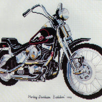 harley davidson motorcycle - a ross originals cross stitch chart