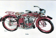 indian motorcycle - a ross originals cross stitch chart