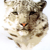 snow leopard - a ross originals cross stitch chart
