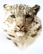 snow leopard - a ross originals cross stitch chart