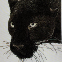 panther - a ross originals cross stitch chart