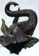 indian elephant - a ross originals cross stitch chart
