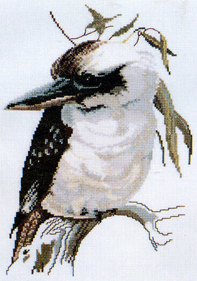 kookaburra - a ross originals cross stitch chart