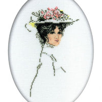 victorian lady - an rto cross stitch kit