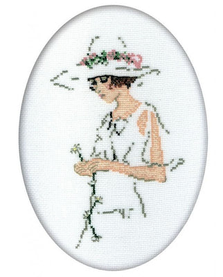 lady in white - an rto cross stitch kit
