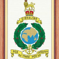 royal marines badge cross stitch design