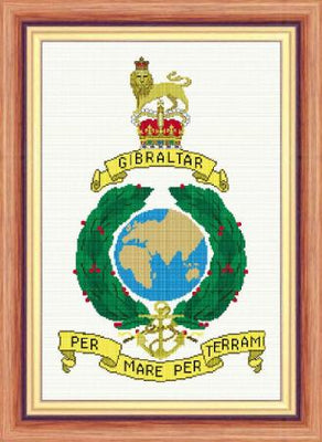 royal marines badge cross stitch design