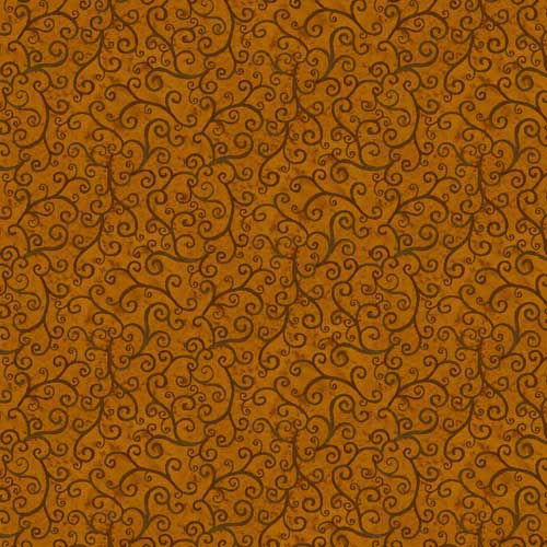 time to harvest quilting fabrics - brown - 5.5m length