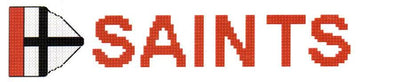 st kilda afl logo cross stitch design for a bookmark