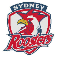 sydney roosters nrl logo cross stitch design