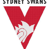 sydney swans afl cross stitch design