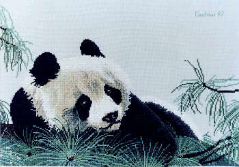 panda - a couchman creations cross stitch chart