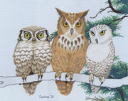 3 wise owls - a couchman creations cross stitch chart