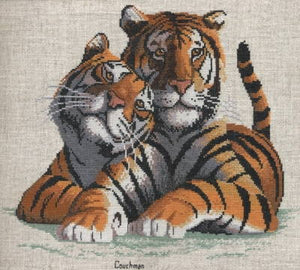 true love - a couchman creations tiger cross stitch chart